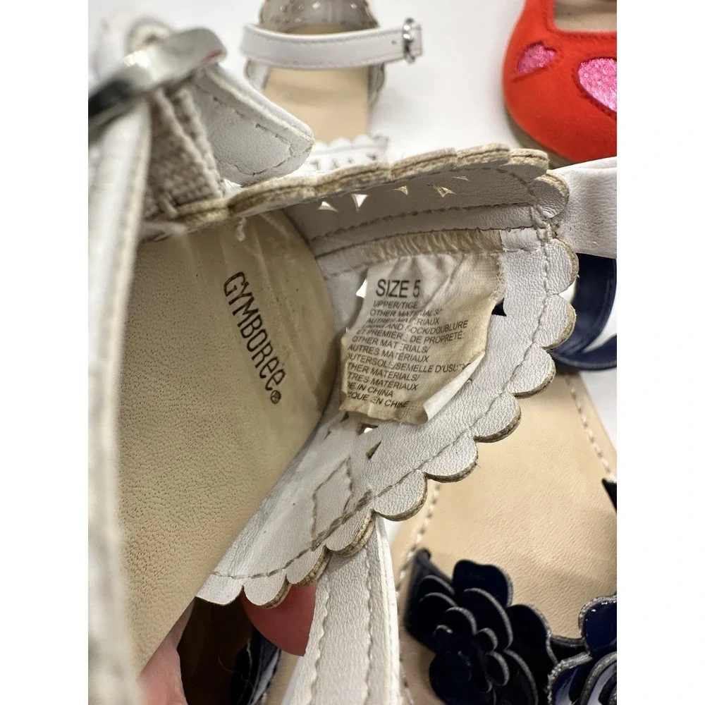 Large Lot Of Gymboree Baby Girl Shoes Size 5‎